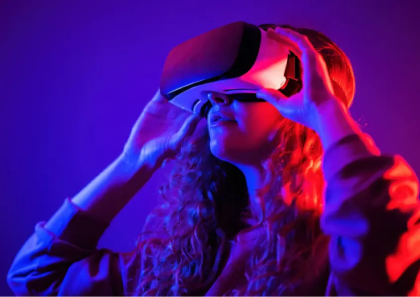 Girl with VR