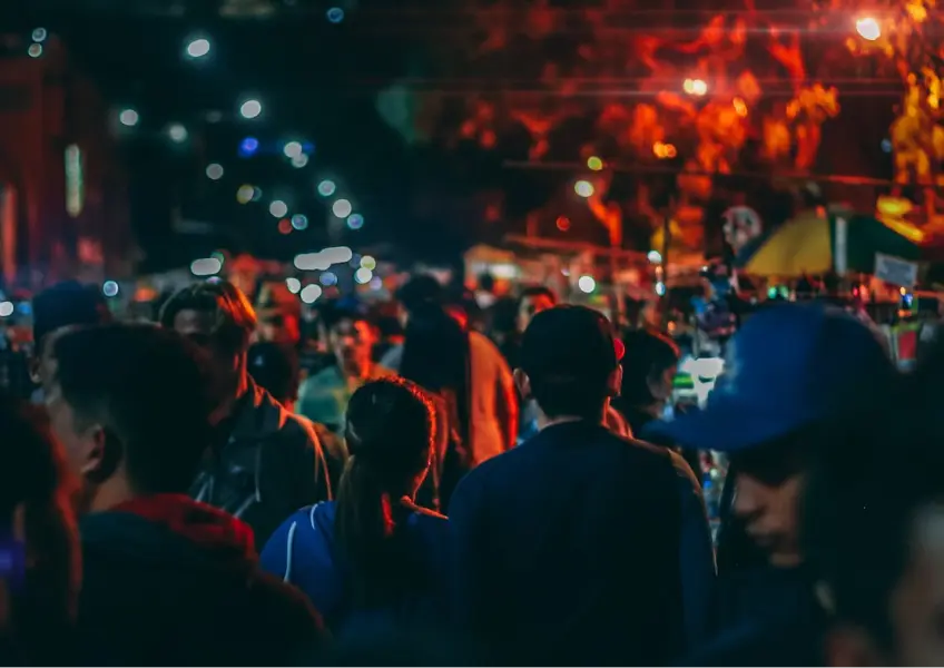 Crowd At Night