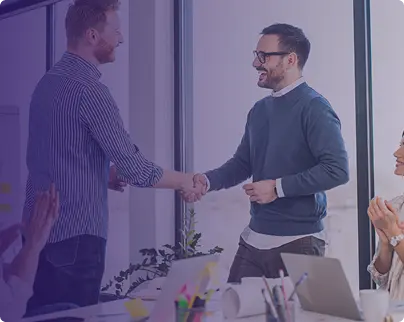 Handshaking And Clapping